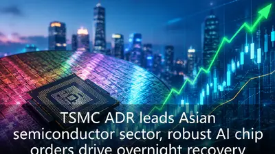 TSMC ADR leads Asian semiconductor sector, robust AI chip orders drive overnight recovery