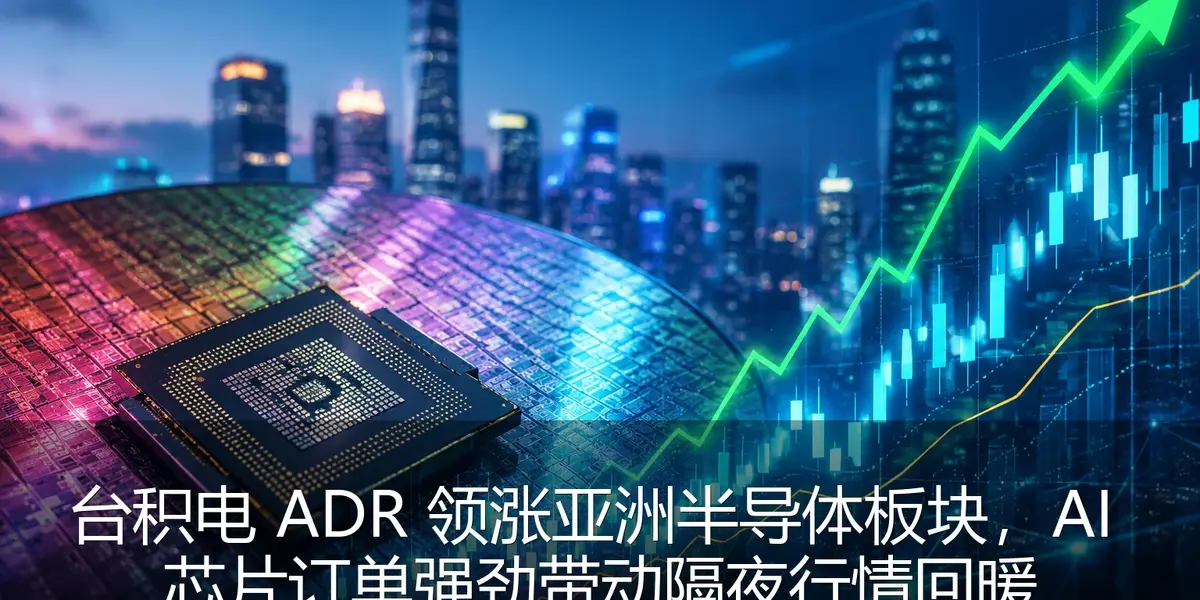 台积电 ADR 领涨亚洲半导体板块，AI 芯片订单强劲带动隔夜行情回暖