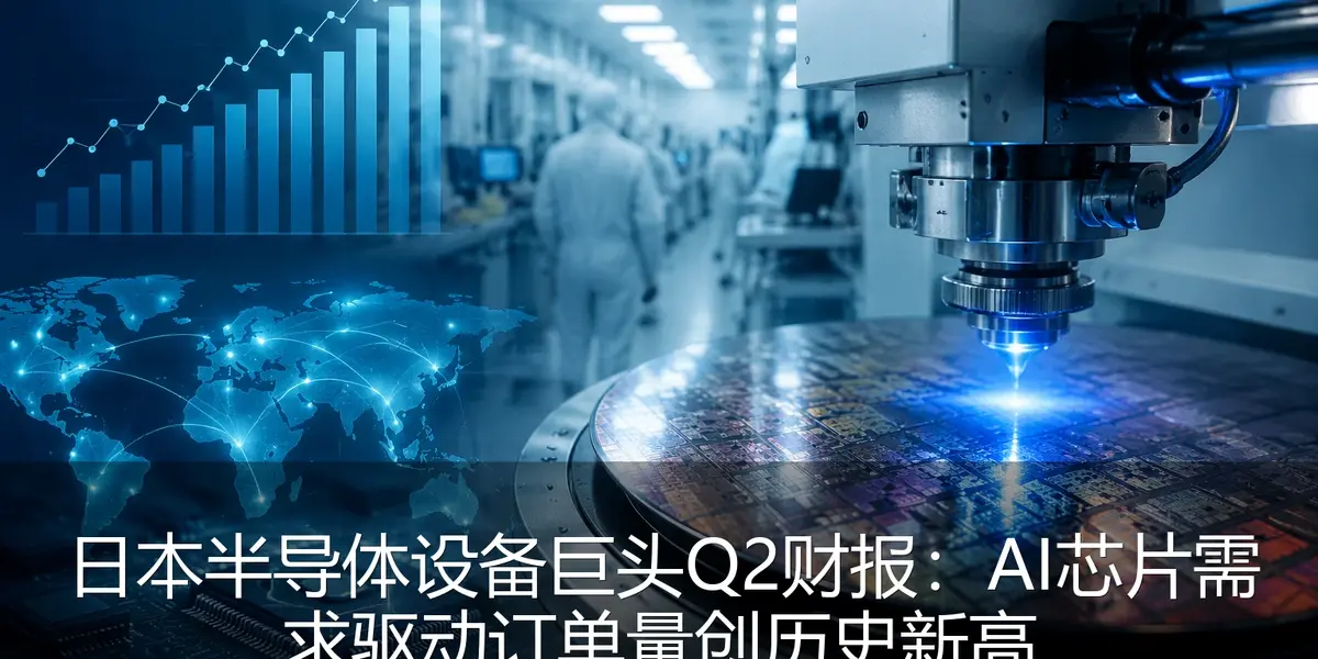 日本半导体设备巨头Q2财报：AI芯片需求驱动订单量创历史新高