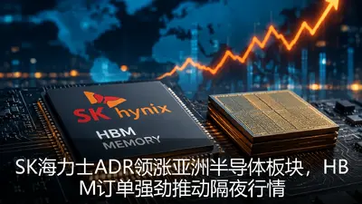 SK海力士ADR领涨亚洲半导体板块，HBM订单强劲推动隔夜行情