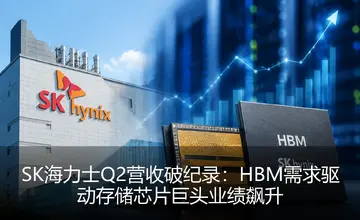 SK海力士Q2营收破纪录：HBM需求驱动存储芯片巨头业绩飙升