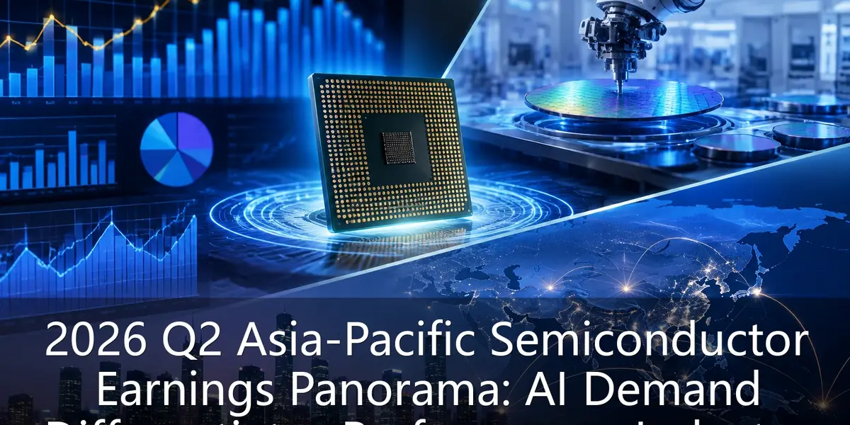 2026 Q2 Asia-Pacific Semiconductor Earnings Panorama: AI Demand Differentiates Performance, Industry Chain Restructuring