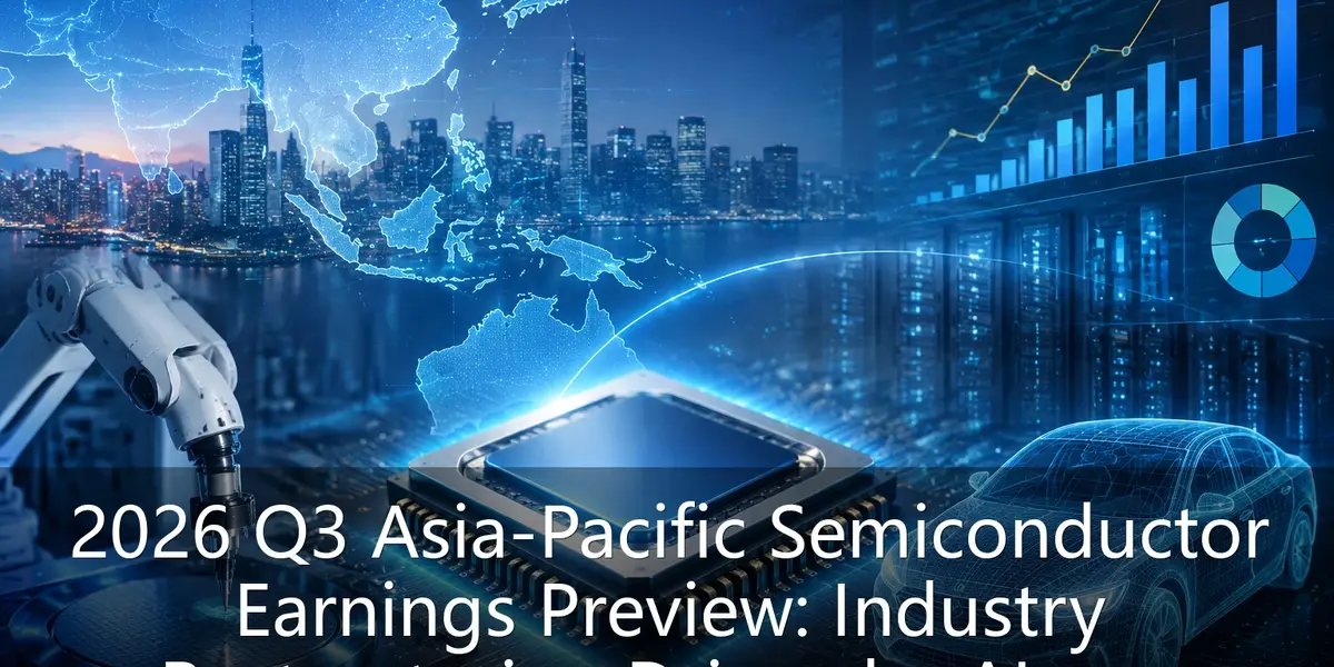 2026 Q3 Asia-Pacific Semiconductor Earnings Preview: Industry Restructuring Driven by AI and Automotive Chips