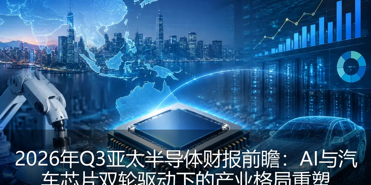 2026年Q3亚太半导体财报前瞻：AI与汽车芯片双轮驱动下的产业格局重塑