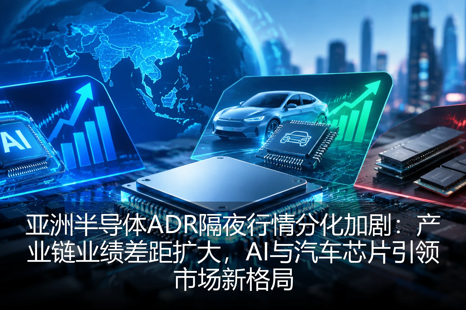 亚洲半导体ADR隔夜行情分化加剧：产业链业绩差距扩大，AI与汽车芯片引领市场新格局