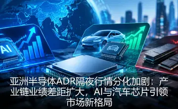 亚洲半导体ADR隔夜行情分化加剧：产业链业绩差距扩大，AI与汽车芯片引领市场新格局
