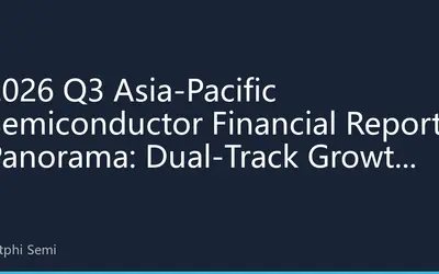2026 Q3 Asia-Pacific Semiconductor Financial Report Panorama: Dual-Track Growth Pattern with AI Chips Leading and Mature Processes Warming Up