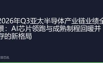 2026年Q3亚太半导体产业链业绩全景：AI芯片领跑与成熟制程回暖并存的新格局