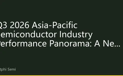 Q3 2026 Asia-Pacific Semiconductor Industry Performance Panorama: A New Landscape with Leading AI Chips and Recovering Mature Process Nodes