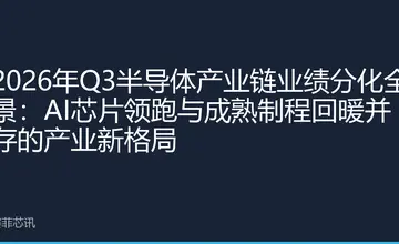 2026年Q3半导体产业链业绩分化全景：AI芯片领跑与成熟制程回暖并存的产业新格局